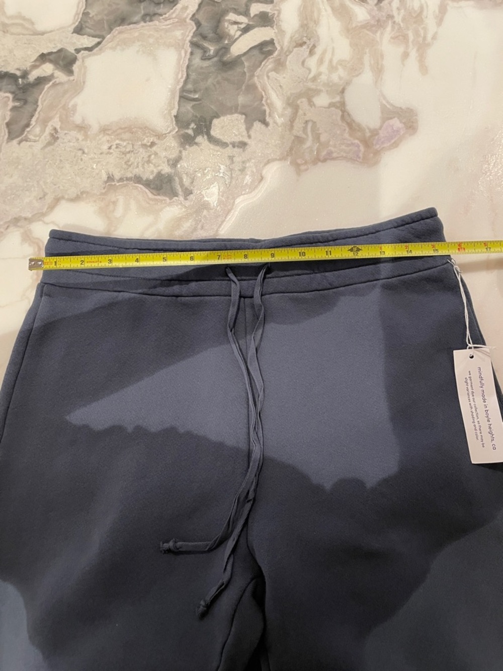 PerfectWhiteTee raw edge fleece sweatpants size medium NWT - Picture 7 of 9